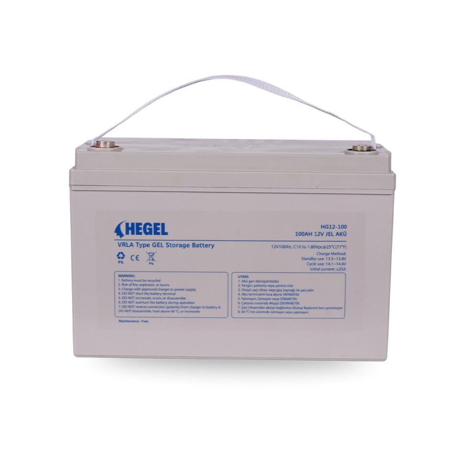 Hegel HG12-100 12V 100Ah Deep Cycle Jel Akü