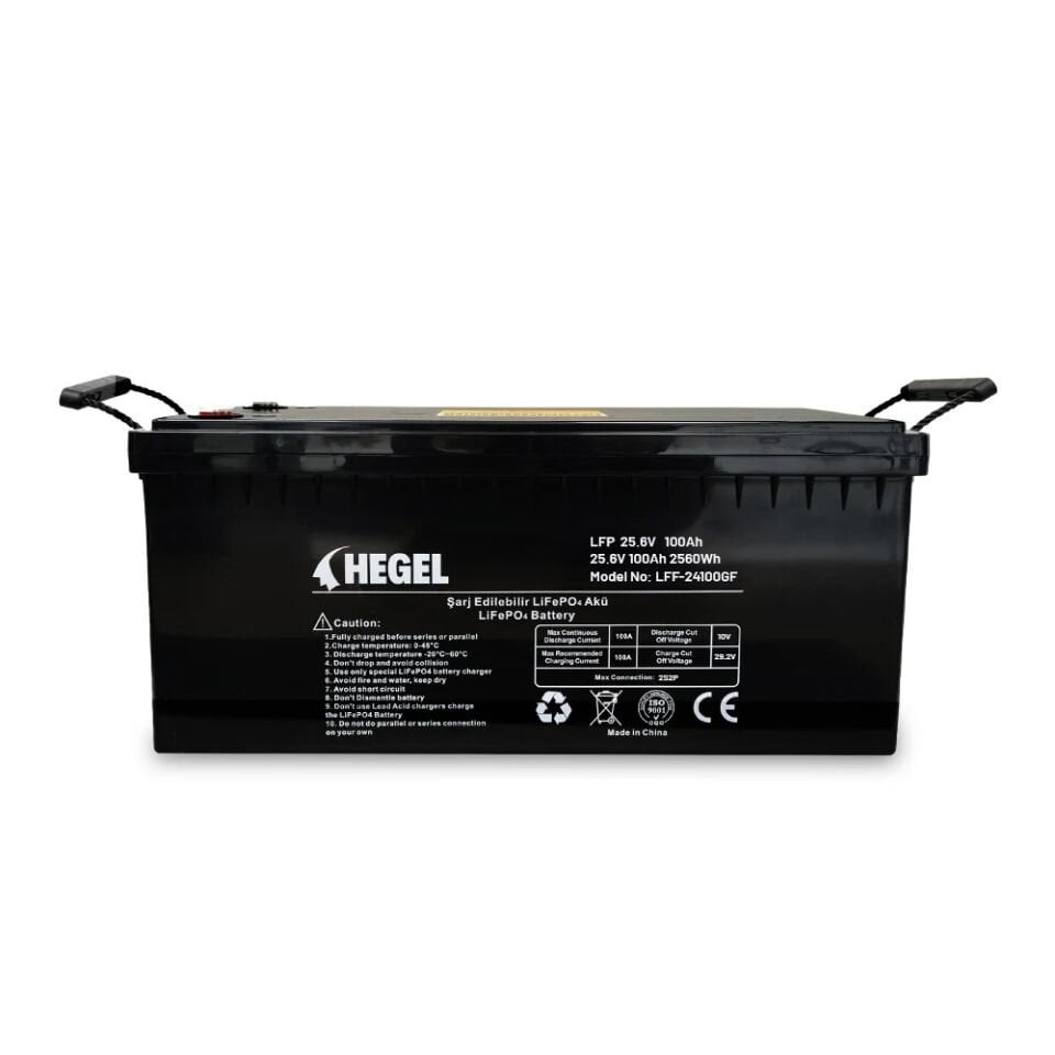 Hegel LFF-24100GF 25,6V 100Ah LiFePO4 Akü