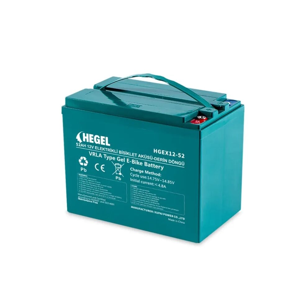 Hegel HGEX12-52 12V 52Ah Elektrikli Bisiklet Aküsü