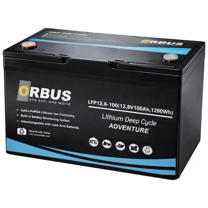 Orbus WS 12.8V 100Ah 1280Wh LiFePO4 Lityum Akü