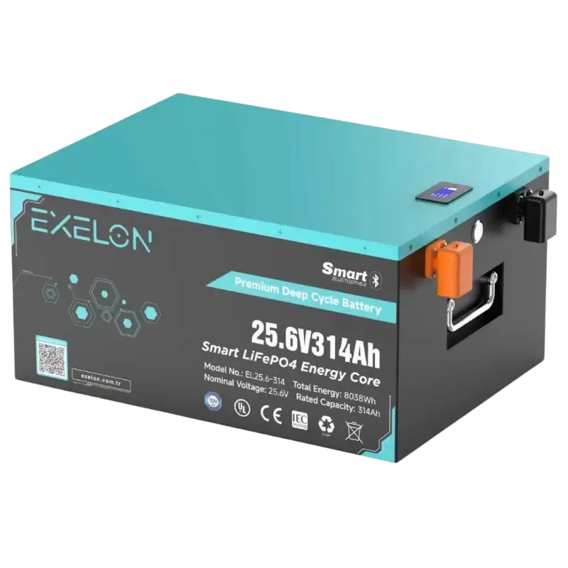 Exelon 25.6 V 314 Ah Lityum Akü Bluetooth Özellikli